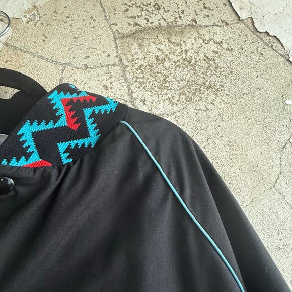 Vintage Bomber Jacket West Ark USA Southwestern Aztec Mens 2XL Western Workwear - Picture 6 of 7